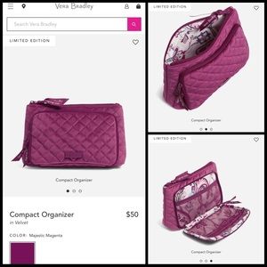 💜Vera Bradley Compact Organizer🌸